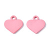 Spray Painted Alloy Charms PALLOY-S133-005C-RS-1