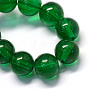 Baking Paint Transparent Glass Round Bead Strands X-DGLA-Q022-8mm-25-2