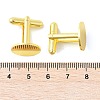 Rack Plating Brass Cuff Button KK-L151-10G-3