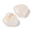 Natural Quartz Crystal Heart Engraving MBTI Figurines Statues for Home Office Desk Decorations X1-G-K353-05O-2