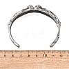 Skeleton 304 Stainless Steel Cuff Bangles for Women BJEW-C148-07AS-5