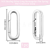 1Pc 925 Sterling Silver Spring Gate Rings FIND-BBC0003-39-2