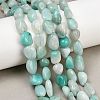 Natural Amazonite Nuggets Beads Strands G-J335-31A-1
