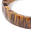 Natural Tiger Eye Stretch Bracelets BJEW-F406-B07-3