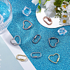 8Pcs 2 Styles 4 Colors Alloy Screw Carabiner Lock Charms FIND-DC0008-31A-4