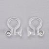 Clear Plastic Clip-on Earring Converter X-KY-P005-01-2