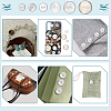 120Pcs 6 Styles Dyed Natural Shell Buttons BUTT-WR0001-42A-5