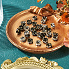 30Pcs 2 Styles Brass Rhinestone Rondelle Space Beads RB-TADJ0001-02-5