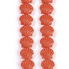 Synthetic Coral Dyed Carved Beads Strands CORA-K009-05A-02-1