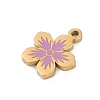 304 Stainless Steel Enamel Charms STAS-I325-102B-G-2