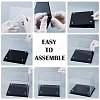 Transparent Acrylic Minifigure Display Cases with Black Base ODIS-WH0108-107-3
