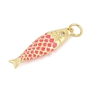 Brass with Cubic Zirconia Pendants X-KK-G522-43G-02-2