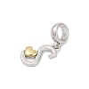 Brass European Dangle Charms LS-KK-Z097-01S-GP-2
