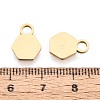 201 Stainless Steel Charms STAS-T070-13G-3