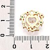 Brass Micro Pave Cubic Zirconia Charms KK-N261-12G-3
