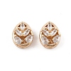 Rack Plating Brass Micro Pave Cubic Zirconia Beads KK-F879-13G-1