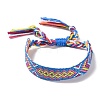 Polyester-cotton Braided Rhombus Pattern Cord Bracelet FIND-PW0013-001A-15-2