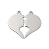 Anti-Tarnish 201 Stainless Steel Pendants STAS-R002-20P-1