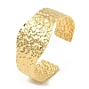 304 Stainless Steel Textured Wide Cuff Bangles LS-BJEW-P302-10G-1