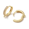 Rack Plating Brass Micro Pave Cubic Zirconia Hoop Findings EJEW-A031-05G-2