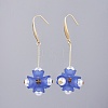 Acrylic Imitation Pearl Beads Dangle Earrings EJEW-JE03370-04-1