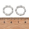 SHEGRACE Brass Spring Gate Ring XGRQ58042-757P-3
