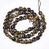 Natural Tiger Eye Beads Strands X-G-T108-44-2