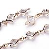 Iron Acrylic Rhinestone Handmade Chains AJEW-JB00249-1