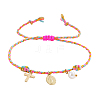 Bohemian Brass & Natural Freshwater Pearl Charm Bracelets ZD8910-2-2