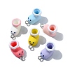50Pcs Opaque Resin Pendants RESI-CJ0004-45-9