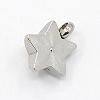 201 Stainless Steel Rhinestone Star Charm Pendants RB-M030-01J-2