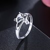 Trendy Brass Finger Rings RJEW-BB26788-6-4