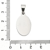 304 Stainless Steel Stamping Blank Tag Pendants STAS-H333-02P-3
