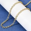 3.5MM Brass Rolo Chain Necklaces for Women NJEW-F366-02A-3