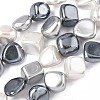 Electroplated Shell Pearl Beads Strands BSHE-D301-02F-1