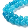 Dyed Natural Malaysia Jade Beads Strands G-G021-02B-02-3