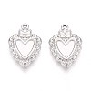 304 Stainless Steel Pendant Cabochon Settings STAS-T067-03P-1