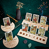 Gorgecraft 2 Sets 2 Style Wooden Tarot Card Stand Holder DJEW-GF0001-46A-02-5