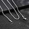 Tarnish Resistant 304 Stainless Steel Rope Chain Necklaces STAS-S029-01-7