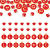 32Pcs 5 Styles Golden Plated Alloy Enamel Charms ENAM-TA0003-13B-2