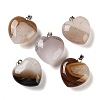 Dyed & Heated Natural Crystal Core Agate Pendants GG-CBACB71-04P-04-1