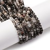 Natural Black Rutilated Quartz Beads Strands G-RM250104-C3-1