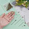 48 Sets 4 Styles Brass Stick Lapel Pins FIND-PH0024-76-3