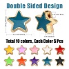 50Pcs 10 Colors Alloy Enamel Beads ENAM-CJ0002-12-2