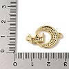 Rack Plating Brass Micro Pave Cubic Zirconia Links KK-P267-26G-3