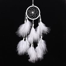 Polyester Woven Web/Net with Feather Wind Chime Pendant Decorations PW22111460759