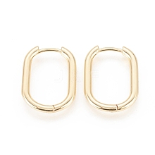 Brass Huggie Hoop Earrings EJEW-F245-04G-B