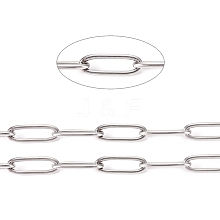 304 Stainless Steel Paperclip Chains CHS-L022-02B