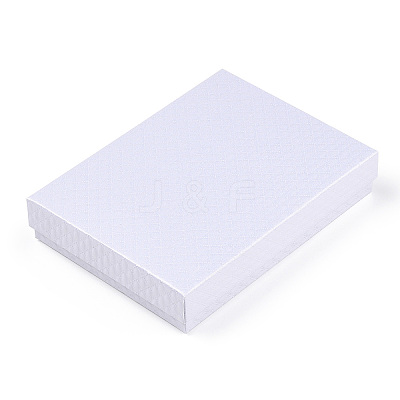 Rhombus Textured Cardboard Jewelry Boxes LS-CBOX-T006-01F-1