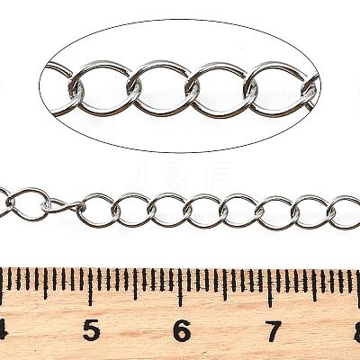 Tarnish Resistant 304 Stainless Steel Curb Chains CHS-S007-001-1